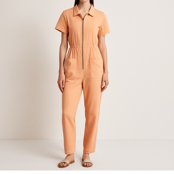 Noble The Utility Jumpsuit in Papaya Sz M